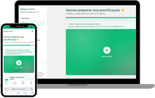 Margem Certa no celular e no computador
